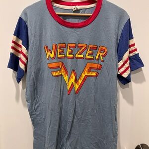 Blue Weezer Graphic T-Shirt